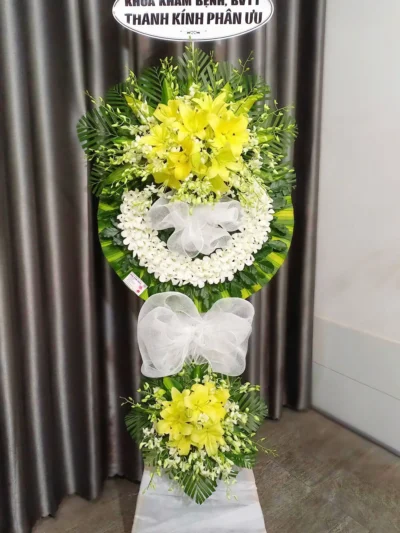 Vòng hoa tang ly vàng