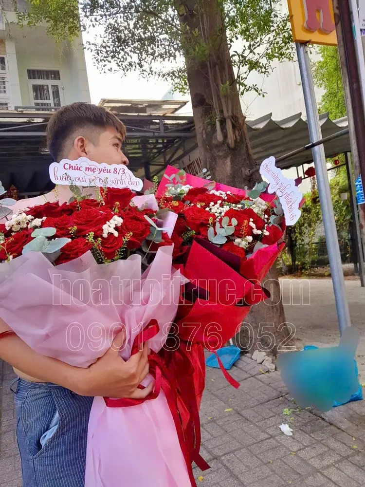 Giao hoa chúc mừng 8 tháng 3 tại Bình Chánh