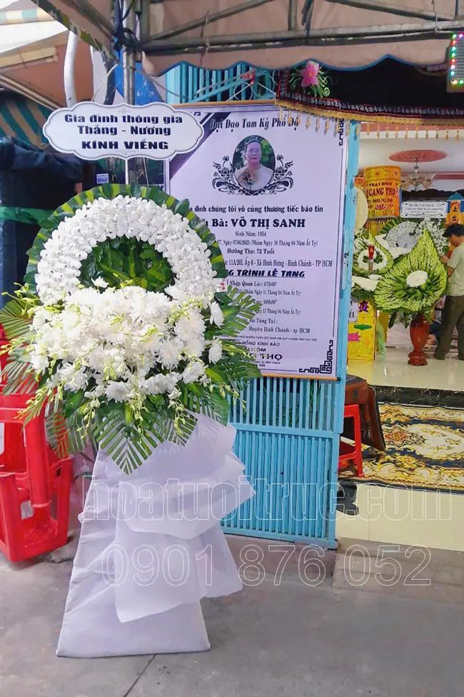 Giao hoa tang xã Bình Hưng huyện Bình Chánh