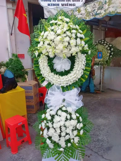 hoa chia buồn Nhà tang lễ Bộ Quốc Phòng