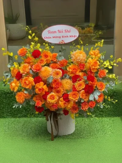 Hộp hoa tặng chúc mừng sinh nhật đẹp