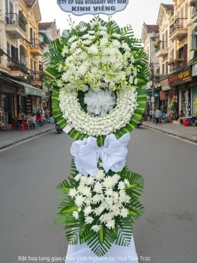 Đặt hoa tang Chùa Vĩnh Nghiêm trang trọng giao nhanh tại TP.HCM